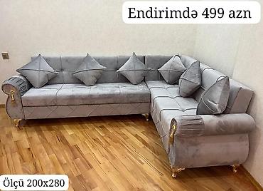 kunc divan ucuz: Künc divan, Yeni, Açılan, Bazalı, Vеlur parça, Rayonlara çatdırılma — 1