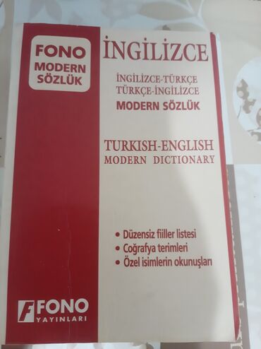 izahlı lüğət kitabı: FONO ingilis-türk, türk-ingilis dilində lüğət. Nümunə cümlələr ilə 90
