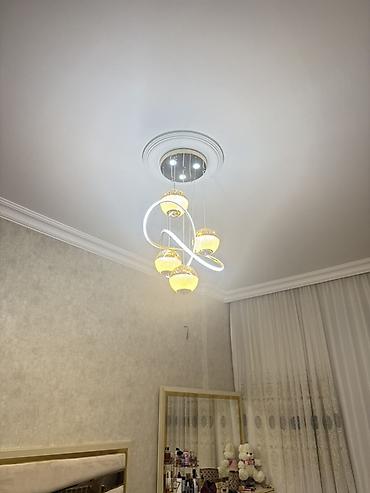 led işıqlar qiyməti: Led Çılçıraq, 4 və daha çox lampa, Şüşə — 1