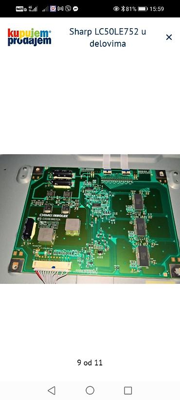 Televizori: Sharp LC50LE752 – delovi Dostupni originalni delovi sa modela: - Main — 10