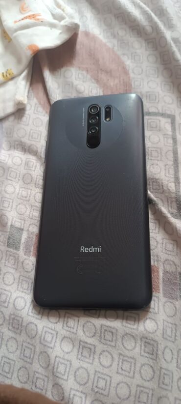 xiaomi телефон: Xiaomi, Redmi 9, Б/у, 64 ГБ, цвет - Синий, 2 SIM