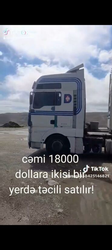 Daraq panellər: Satılır: Ağ rəngli MAN traktor (çekici) + soyuduculu yarımqoşqu