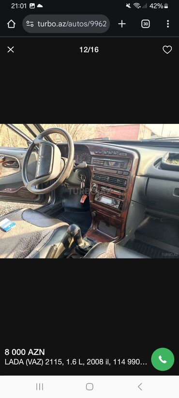 VAZ (LADA): LADA Samara sedan - Kuzov: 4 qapılı sedan, tünd rəng - Mühərrik və — 9