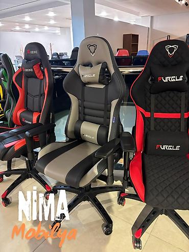 Ofis və oyun kresloları: Yeni, Təkərli, Dəri — 23