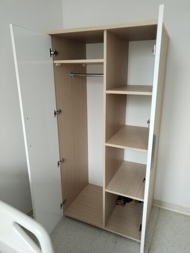 Dolablar: Açılan, 2 qapılı Düz dolab, Qarderob, paltar dolabı — 21