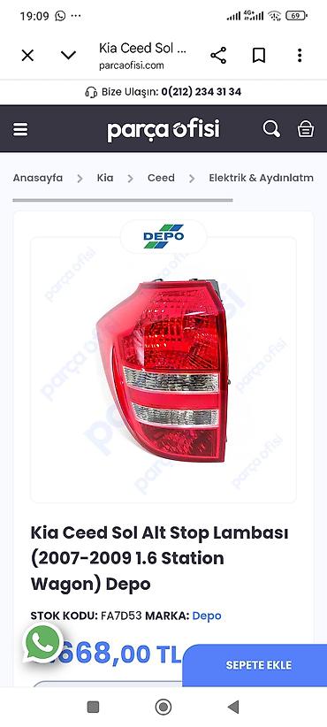 Məhsul: Kia Ceed sol alt stop lampası (arxa sol işıq bloku) Uyğunluq lalafo.az -da Məhsul: Kia Ceed sol alt stop lampası (arxa sol işıq bloku) Uyğunluq
