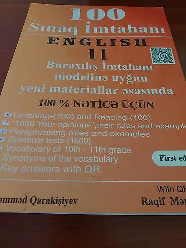 Testlər: Məhsul: “100 Sınaq İmtahanı – English 11” hazırlıq kitabı Təsvir: - — 1