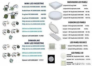 Rasveta: LED reflektori paneli neonke. Sa plavim svetlom ring paneli i — 3