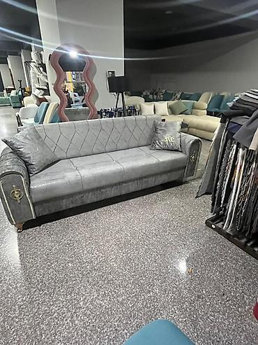 Mebel salonu üçün zərif dizaynlı divan - Üçnəfərlik, klassik-modern