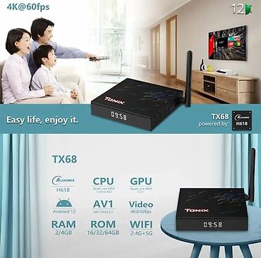 hk1 box: Tanix TX68 — смарт ТВ-приставка на Android 12 с поддержкой 4K@60fps и — 4