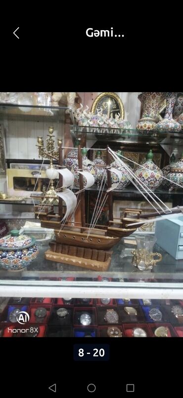 Gəmi modelləri: Gəmi Agacdan Əl işi 15azn Qoz Agacınnan hazırlanmış əl işi Gəmilər — 9