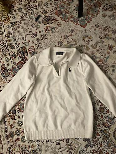 pull and: Свитер-поло Ralph Lauren, белый. - Классический крой с длинным — 1