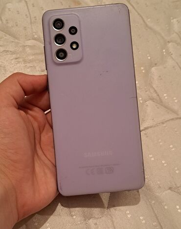 işlenmiş telfon: Samsung Galaxy A52, 128 ГБ, цвет - Фиолетовый, Сенсорный, Отпечаток пальца, Face ID