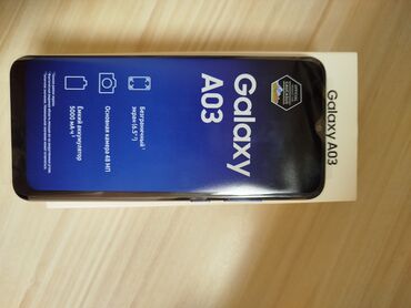 2 el telefon samsung: Samsung Galaxy A03, 64 GB, rəng - Göy, Sensor, Barmaq izi, İki sim kartlı