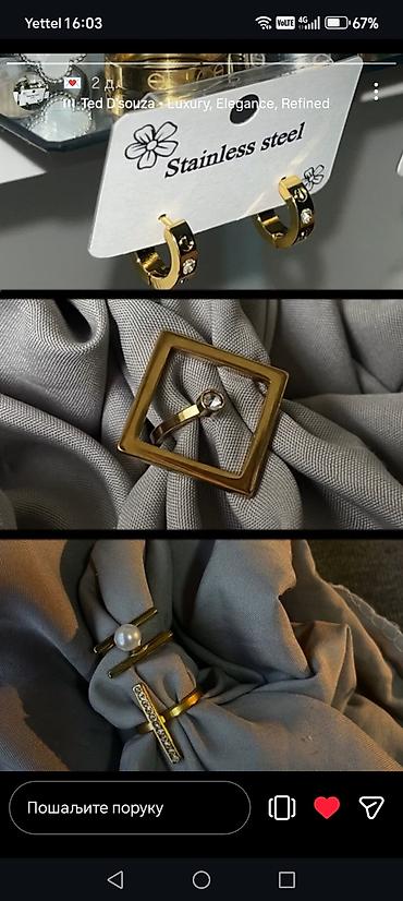 Ostali nakit: Komplet modnog nakita od nerđajućeg čelika 316L - Materijal — 5