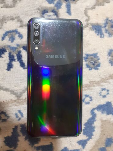 Samsung: Samsung Galaxy A50, 128 GB, rəng - Qara, Barmaq izi, Face ID