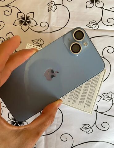telefonlar 2 ci əl: IPhone 14, 128 ГБ, Синий, Гарантия, Беспроводная зарядка, Face ID