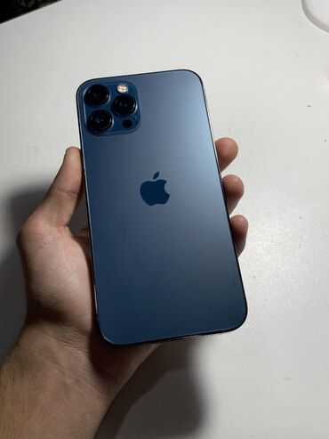 ıphone 12 pro max: IPhone 12 Pro Max, 128 GB, Pacific Blue, Face ID