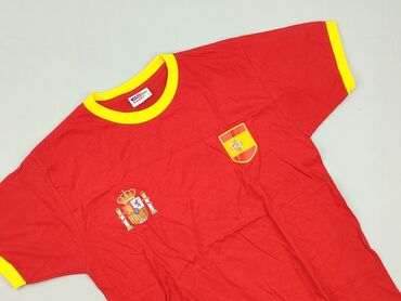 sweter w chmurki reserved: Red, T-shirt for men, size S (EU 36)