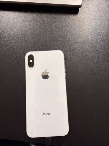 телефоны айфон 5: IPhone X, Б/у, 64 ГБ, White Titanium, Защитное стекло, Чехол, 85 %