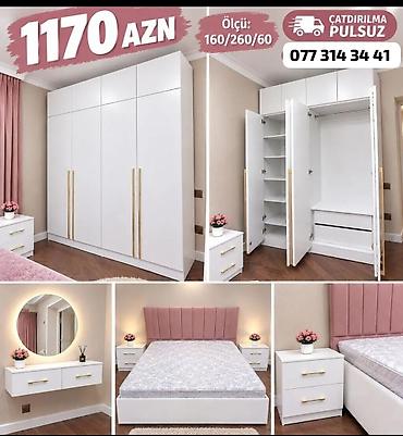 Yataq otağı üçün mebel dəsti – zərif və müasir dizaynlı komplekt
