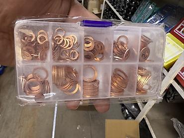 Набор медных шайб Copper Washer Set, 200 шт. - Диапазон размеров: от at lalafo.kg Набор медных шайб Copper Washer Set, 200 шт. - Диапазон размеров: от