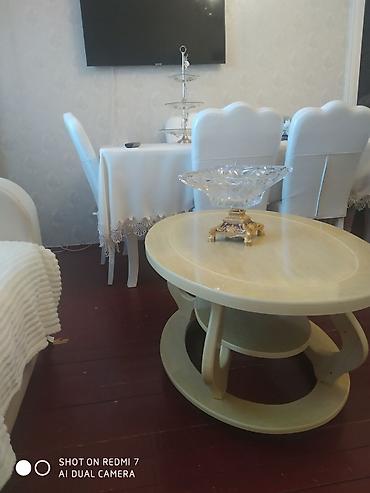 teze mebel: Oval masa, Açılmayan, Təkərsiz, MDF, Zəmanətsiz — 3