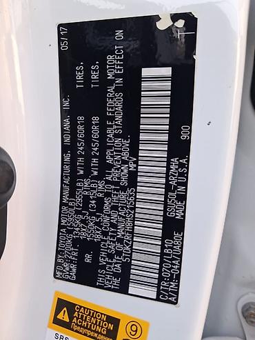 Toyota: Toyota Highlander: 2017 г., Автомат, Кроссовер — 13