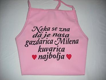 Kuhinjski tekstil: Kuhinjske kecelje sa šaljivim natpisima – više dizajna. Štapa po — 24