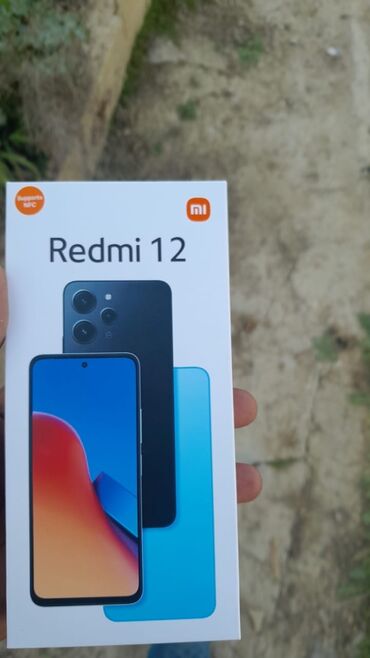 heyet evlerinin satisi: Xiaomi Redmi 12, 128 ГБ, цвет - Синий