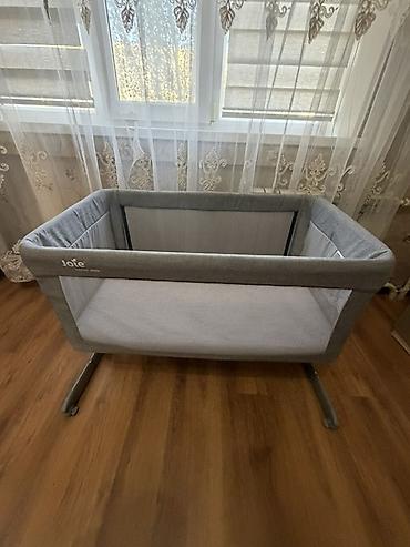 кроватка приставная: Детская прикроватная кроватка Joie Roomie Glide (серый) - Тип — 2