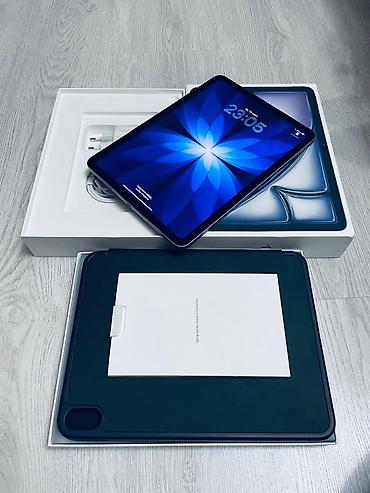 Apple iPad: Apple iPad Air 11-inch m3 128gb yaddaş əla vəziyyətdə üzərində smart — 1