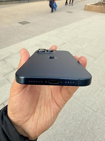 Apple iPhone: IPhone 15 Pro Max, Б/у, 256 ГБ, Синий, Кабель, 100 % — 4