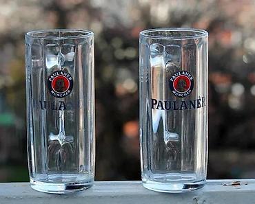 Čaše: Paulaner Munchen Krigla sa zlatnim detaljima 0,5l. Paulaner Munchen — 3