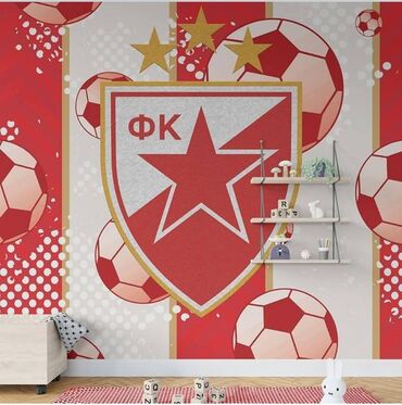 Ostalo: Zidne fototapete sa motivima FK Crvena zvezda - Tematski dizajn za — 4