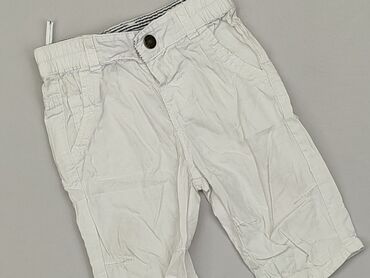 spodnie z bialymi szwami: Baby material trousers, 6-9 months, 68-74 cm, condition - Good