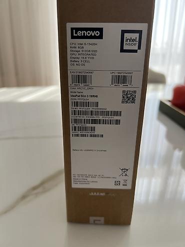 Lenovo: Satılır – Lenovo IdeaPad Slim 3 15IRH8. Intel Core i5, 8 GB RAM, 512 — 5