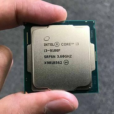 Prosessorlar: Prosessor Intel Core i3 9100f, 3-4 GHz, 8 nüvə, İşlənmiş