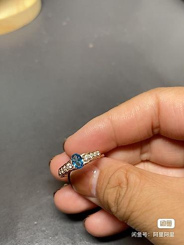 Кольца: Винтажное кольцо времён СССР, серебро 925 пробы. 💍 Синяя центральная — 1