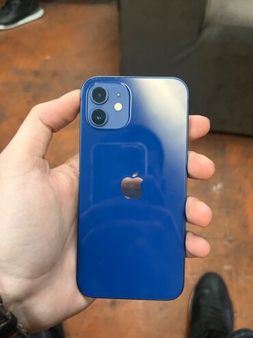 iphone 12 pro işlənmiş: IPhone 12, 64 ГБ, Синий, Face ID, Беспроводная зарядка, С документами