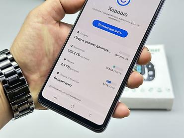 Мобильные телефоны и аксессуары: Samsung Galaxy A22, Б/у, 128 ГБ, цвет - Фиолетовый, 2 SIM — 5