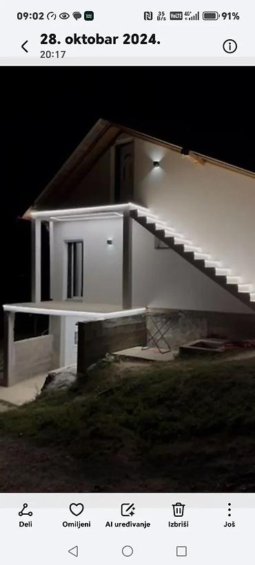 Rasveta: LED traka COB 220V VODOOTPORNA spoljnu 1 do 100M. Broj led dioda po — 13