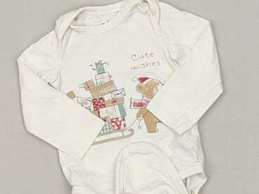 biale szerokie spodnie z wysokim stanem: Body, So cute, 12-18 months, 
condition - Perfect