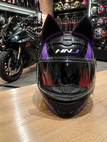 moto aranda: Məhsul: HNJ tam üzlü moto dəbilqə – “cat ears” dizaynlı - Dizayn — 2