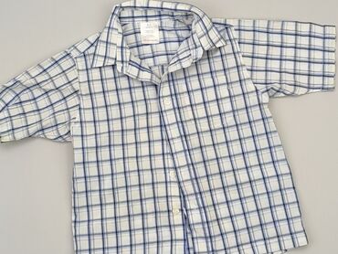 koszule non iron wólczanka: Shirt 4-5 years, condition - Good, pattern - Cell, color - Multicolored