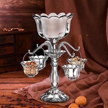 çərəz: KARACA Kristal servis qabı – zərif və lüks görünüşlü masa aksessuarı — 2