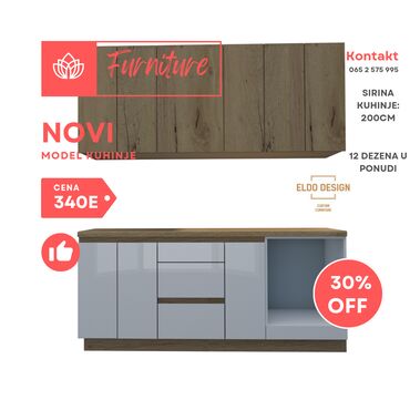 Kuhinjski nameštaj: 🔹 NOVO U PONUDI – KUHINJSKI ELEMENTI PO VAŠOJ MERI 🔹 Sada možete sami — 3