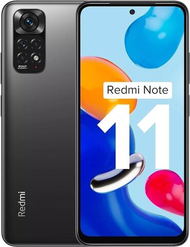 xiaomi redmi note 4: Xiaomi, Redmi Note 11, Б/у, 128 ГБ, цвет - Черный, 2 SIM