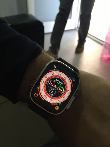 watch 8 ultra: Смарт часы, Apple, Сенсорный экран, цвет - Серебристый