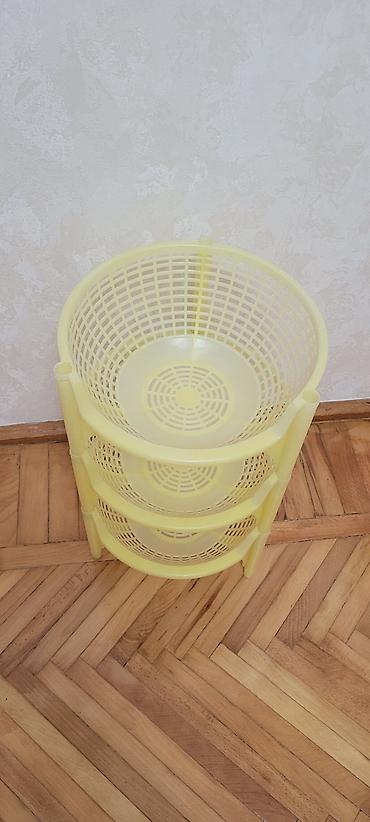 Salon, tibbi mebel: 15 man Qədimidi Plastik 3 mərtəbəli səbət stendi - Material: yüngül — 1